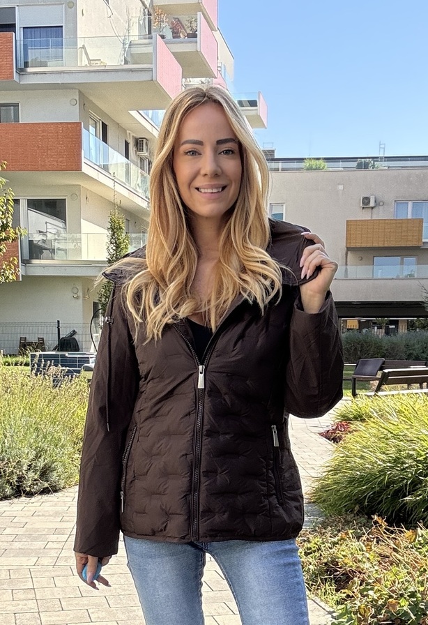 Hajni kabát mogyoró barna – Innova Fashion
